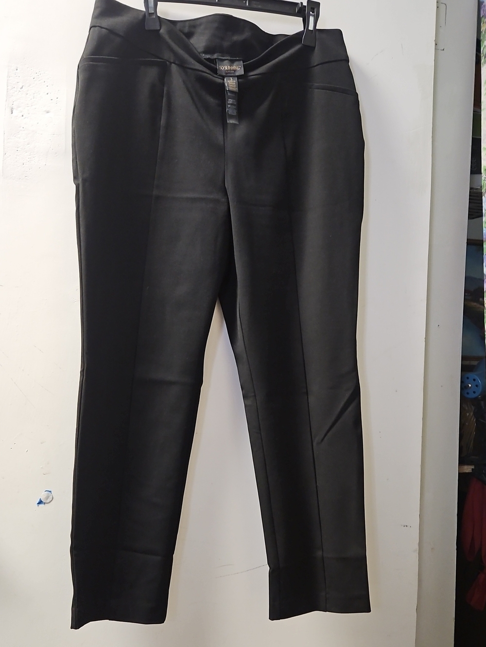 3X Chico's Black Women's Straight Leg Dress Pants
